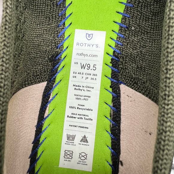 Rothy’s Vert The Square Wrap Around Mesh Women’s Size 9.5 - Picture 7 of 7